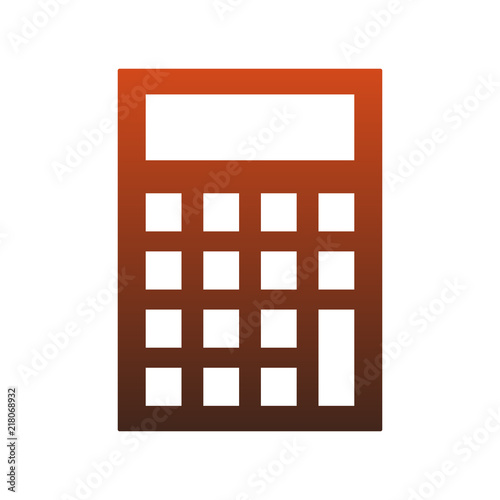 Calculator math device vector illustration graphic design