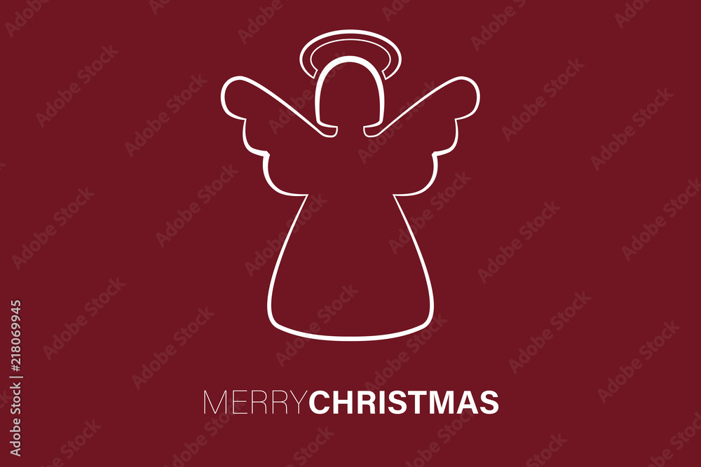 Engel - Merry Christmas rot Engel - Merry Christmas rot