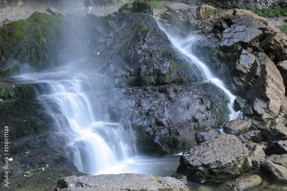 Obraz premium Herisson waterfalls in Jura France
