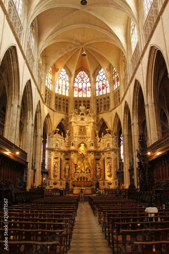 Nef de la cathédrale Saint Etienne à Toulouse, Haute Garonne