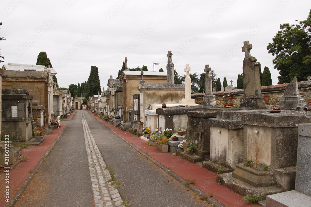 Obraz premium Cimetière de Terre Cabade à Toulouse, Haute Garonne