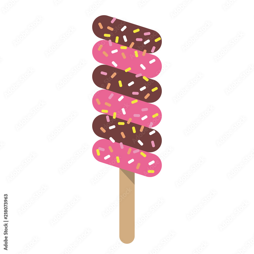 Colorful summer popsicle Colorful summer popsicle
