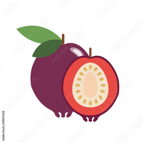 Healthy organic strawberry guava