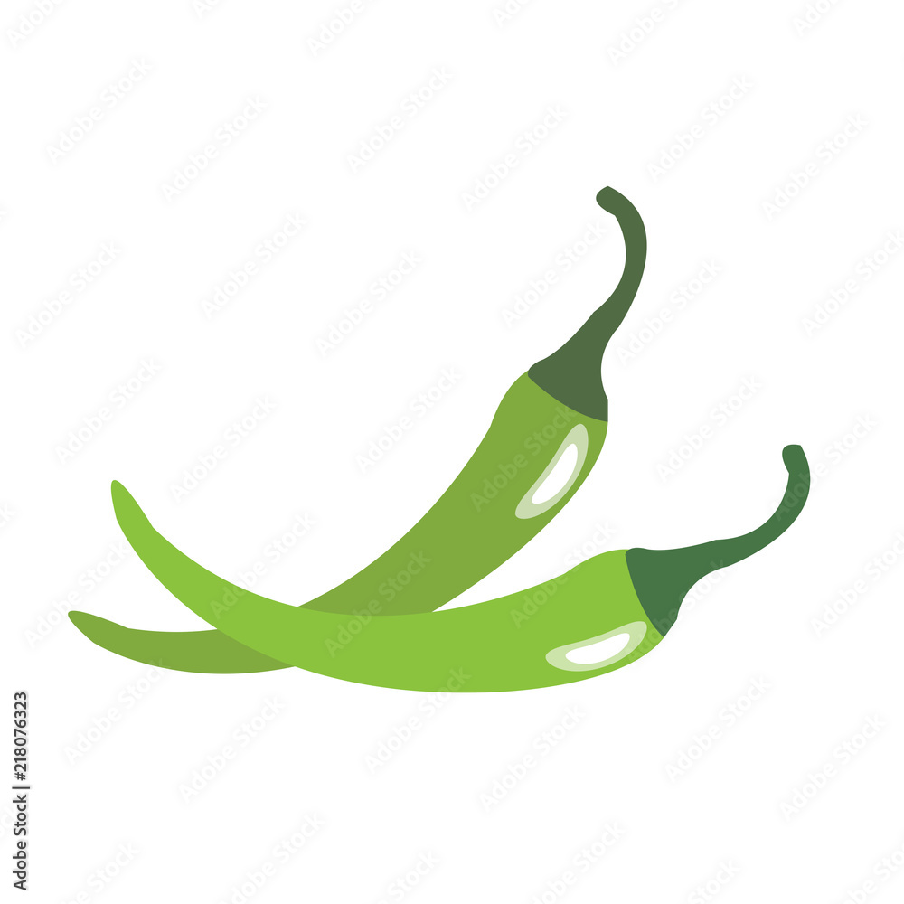 Nature organic vegetable Green chili Nature organic vegetable Green chili