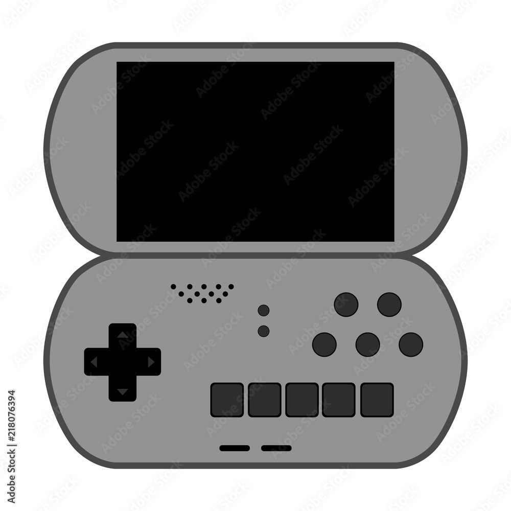 Isolated mobile videogame console icon Isolated mobile videogame console icon