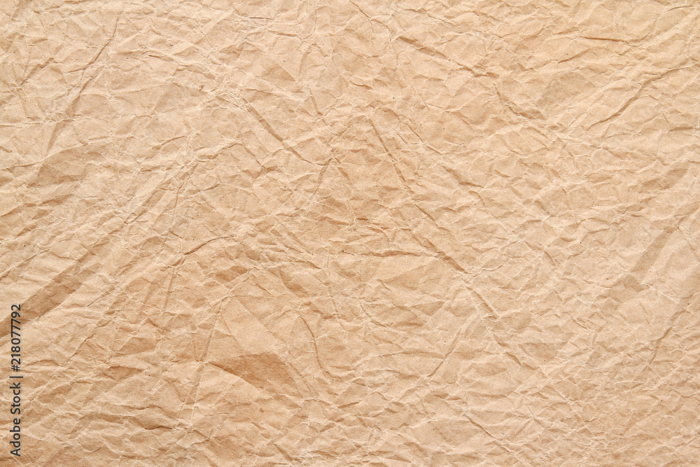 Brown wrinkle recycle paper background Brown wrinkle recycle paper background