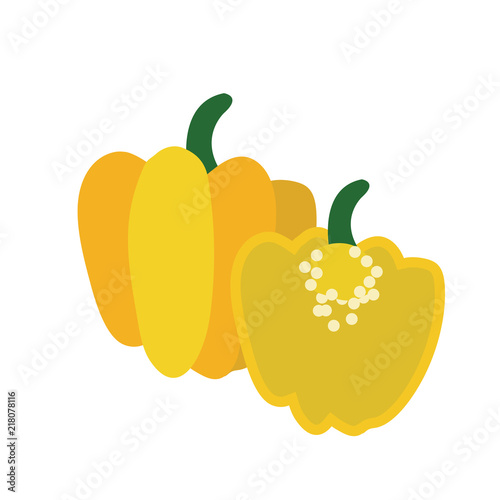 Nature organic vegetable Yellow Scotch bonnet pepper