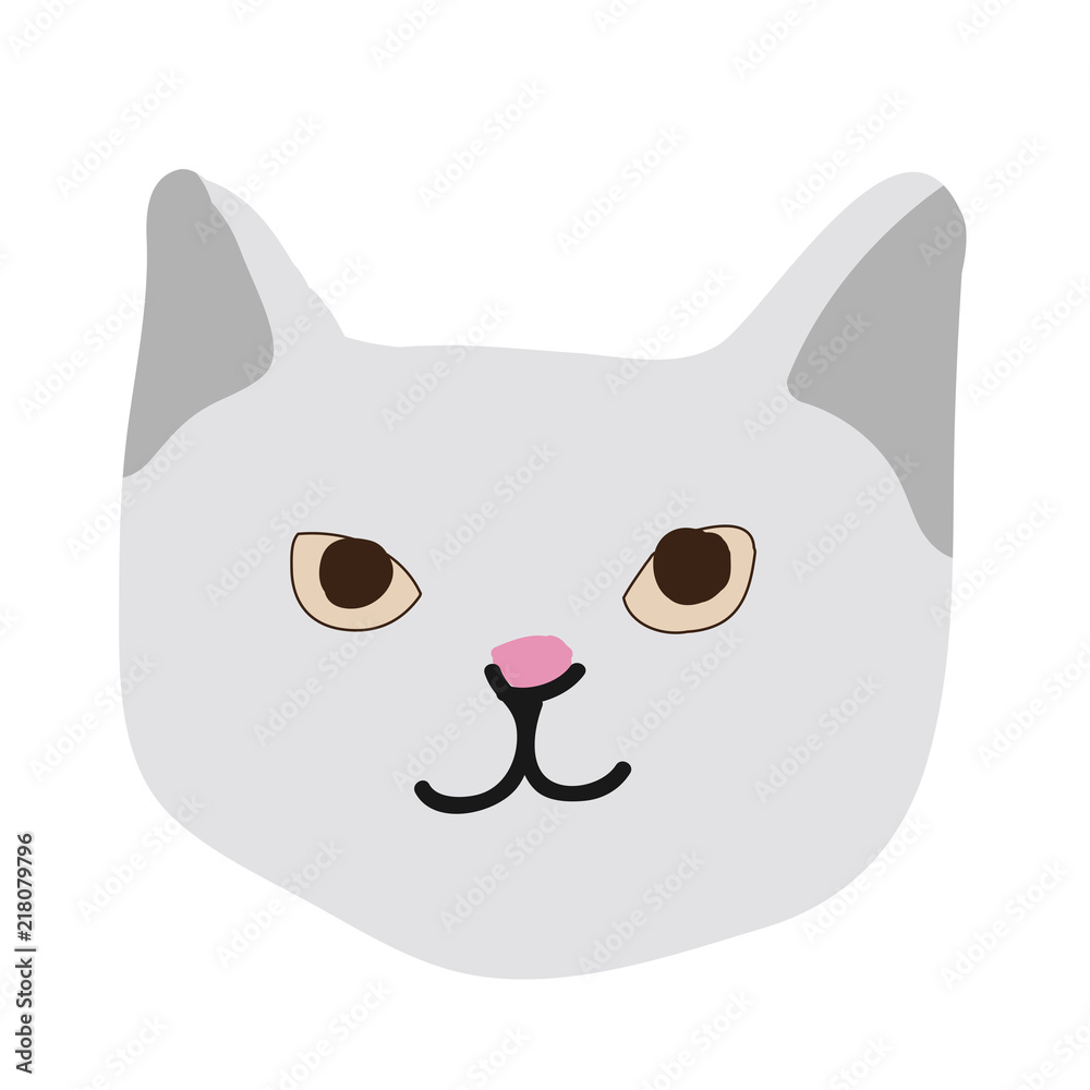 Cute kitty cat face nursery animal pet Cute kitty cat face nursery animal pet