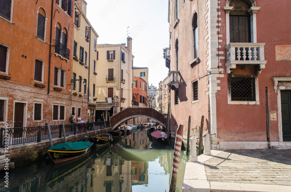 Canal in Venice, Italy.