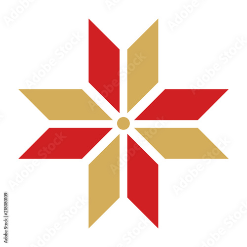 Christmas decoration nicknack star cross flower