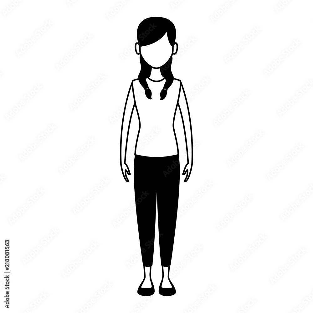 Young woman avatar vector illustration graphic design Young woman avatar vector illustration graphic design