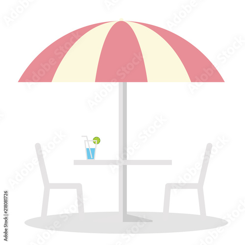 Cartoon object parasol
