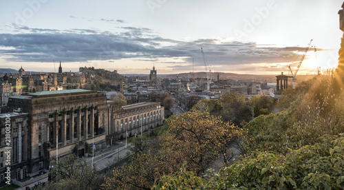 Sunshine over Edinburgh, Scotland 