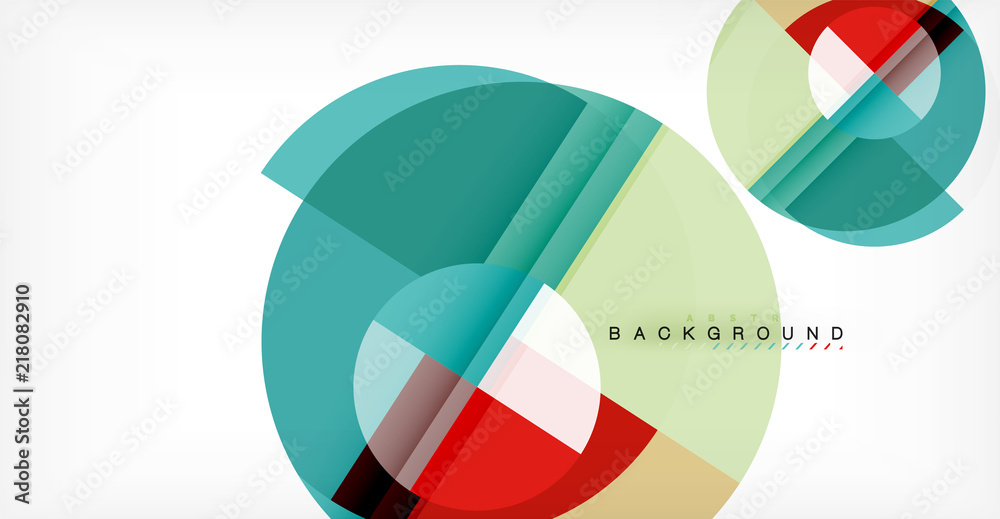 Vector circle abstract background