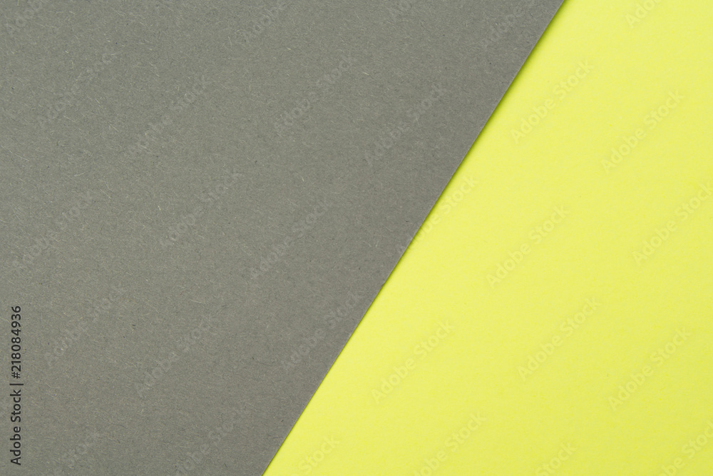 Yellow and grey color texture paper background. Geometric paper background.