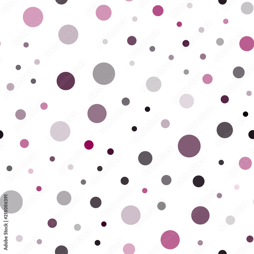 Dark Pink vector seamless backdrop with dots.