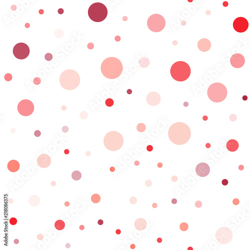 Light Red vector seamless layout with circle shapes.