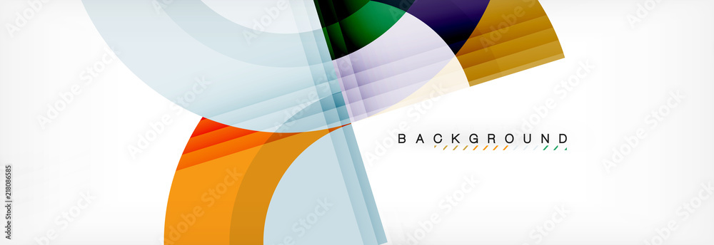 Vector circular geometric abstract background Vector circular geometric abstract background