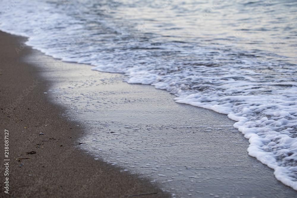 Wave on Clear Sand Beach Wave on Clear Sand Beach