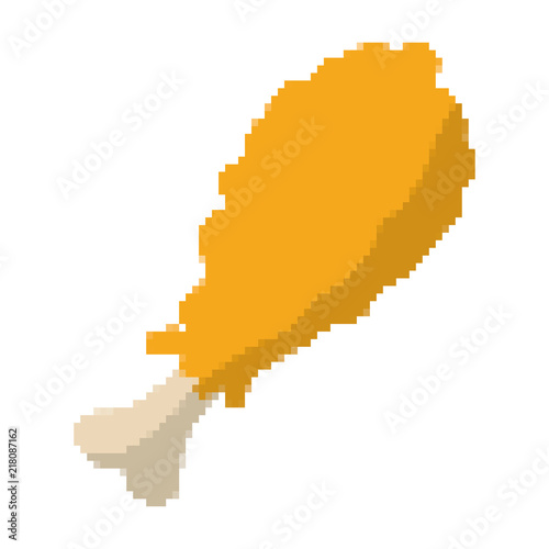 pixelated delicious roast thigh chiken