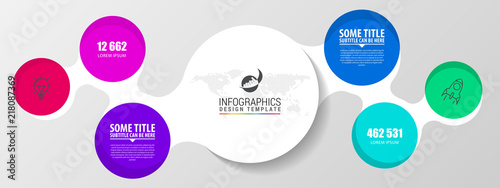 Infographic design template. Creative concept with 2 steps