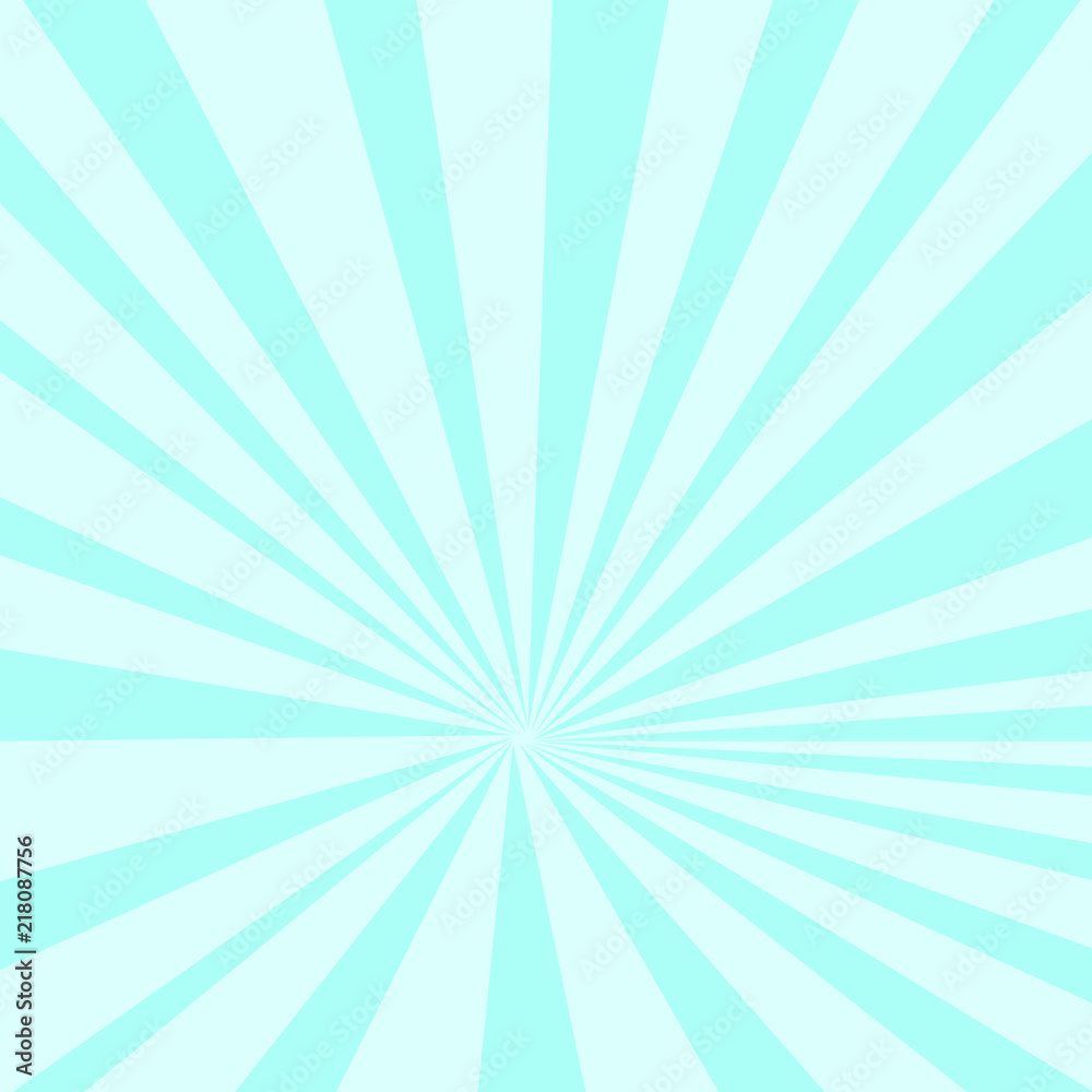pop art background, sunlight blue. Vector gradient