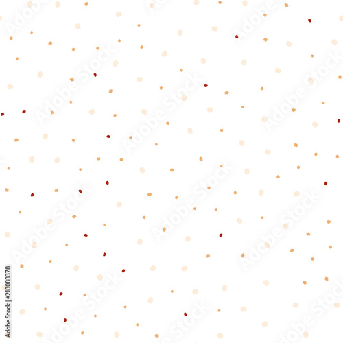 Light Orange vector seamless cover with spots.
