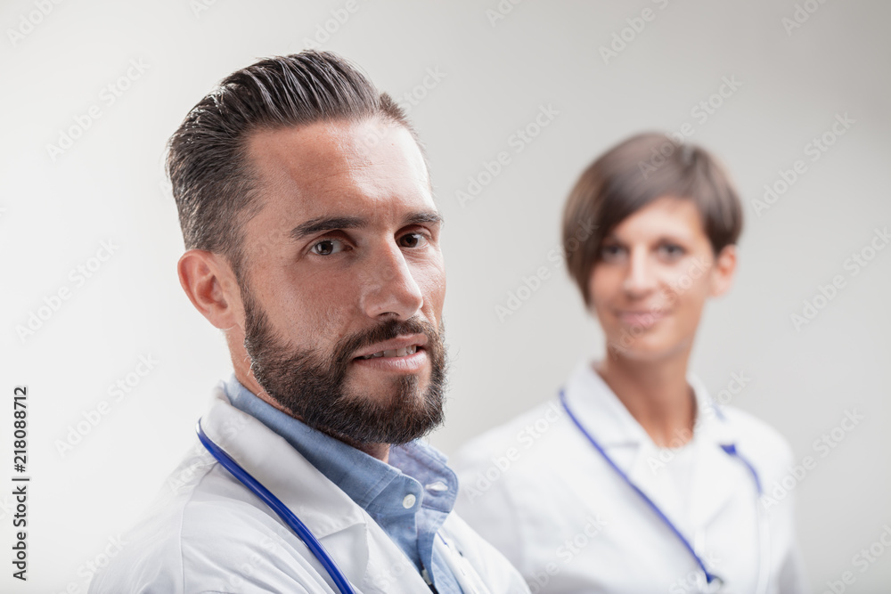 Portrait of a trustful doctor looking at camera Portrait of a trustful doctor looking at camera
