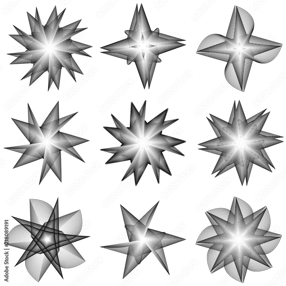 Holiday patterns of stars and flowers for gifts ground Holiday patterns of stars and flowers for gifts ground