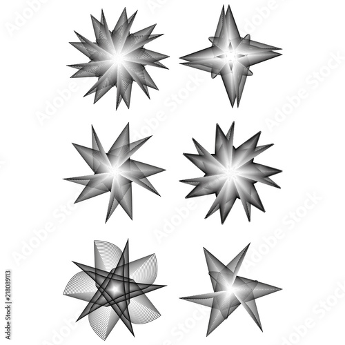 Holiday patterns of stars and flowers for gifts ground