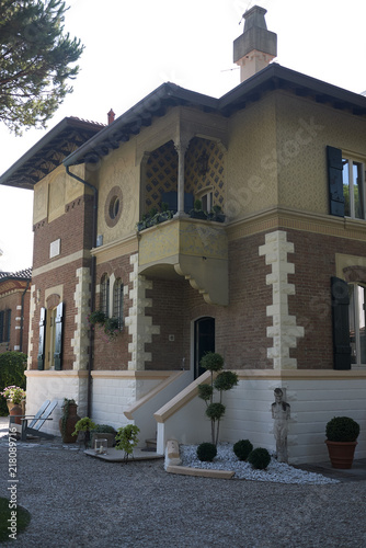 Milano Marittima, Italy -August 06, 2018 : View of Villa Palanti photo