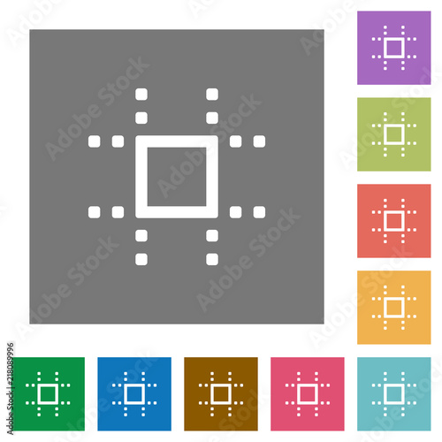 Snap to grid square flat icons