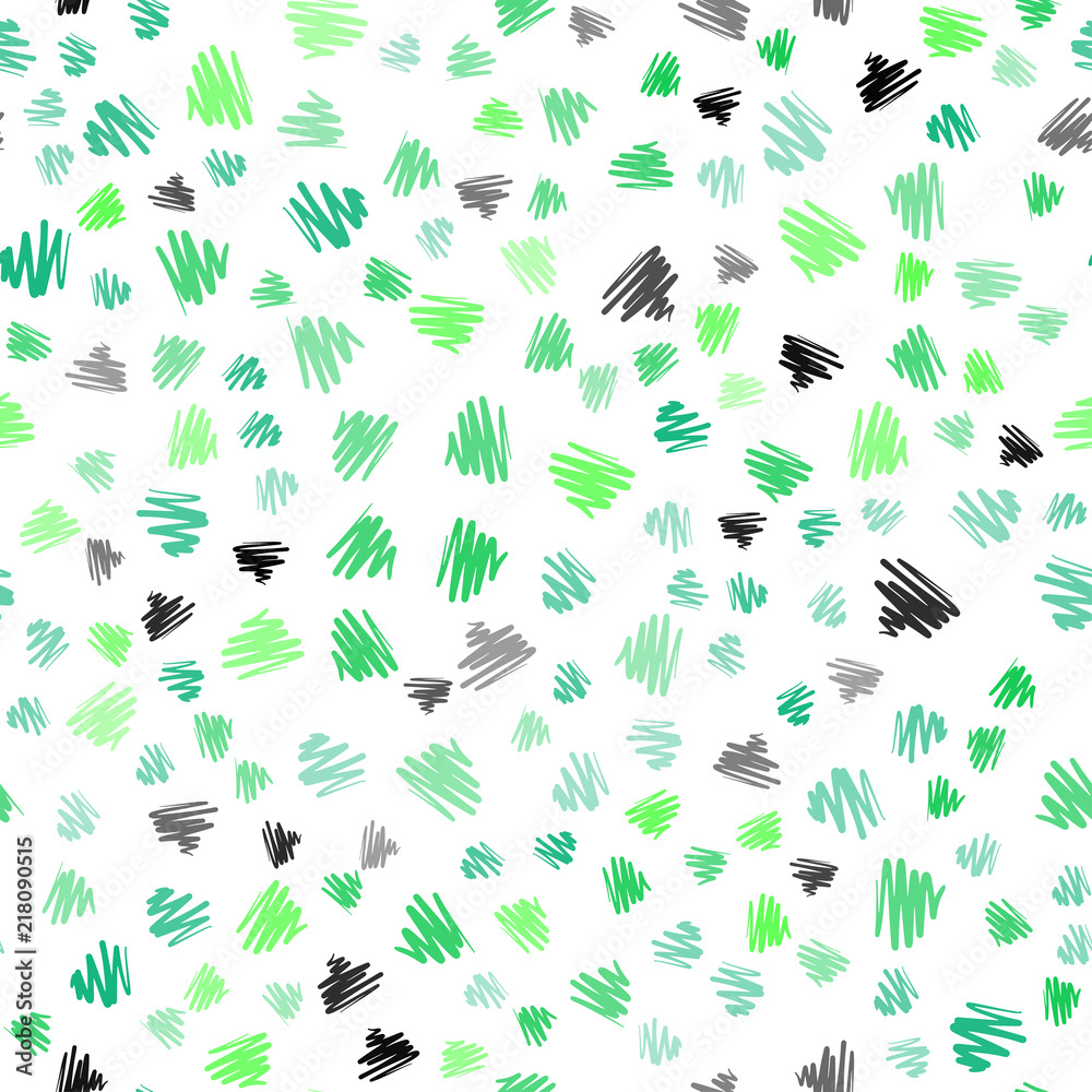 Fototapeta premium Light Green vector seamless pattern with sharp lines.