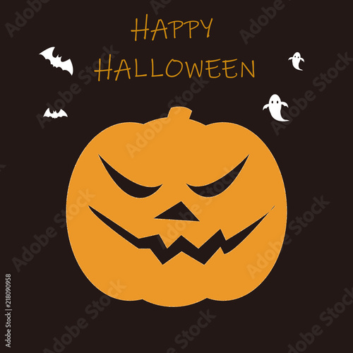 ハロウィン　秋　10月