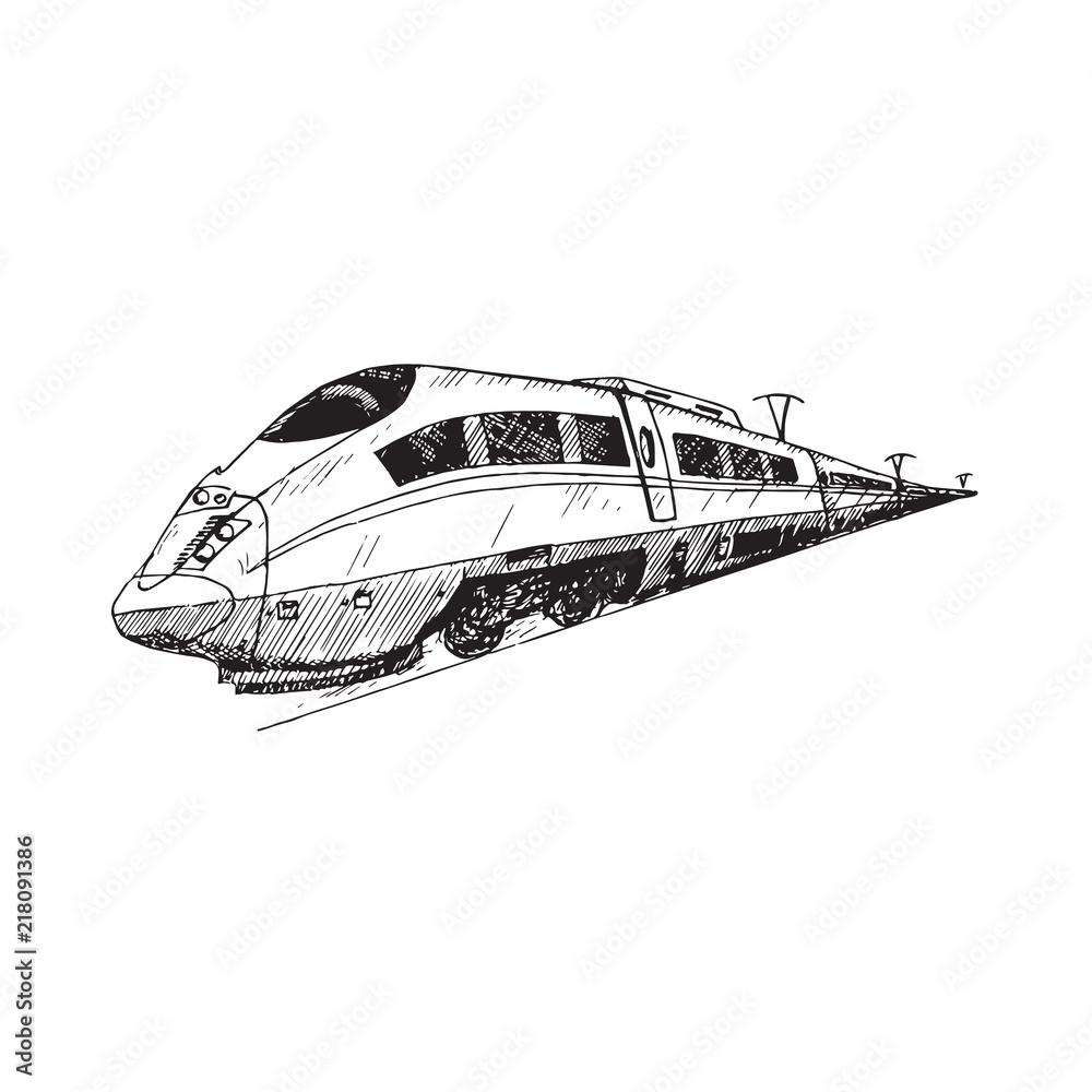 High Speed Train Drawing Speed Stock Illustrations – 542 High Speed Train Drawing  Speed Stock Illustrations, Vectors & Clipart - Dreamstime