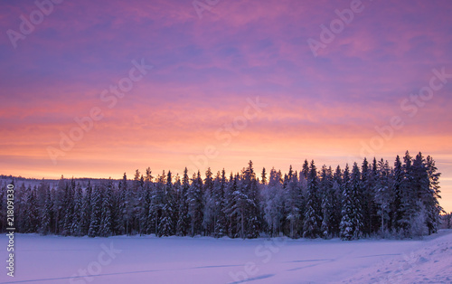 Sonnenuntergang in Schweden