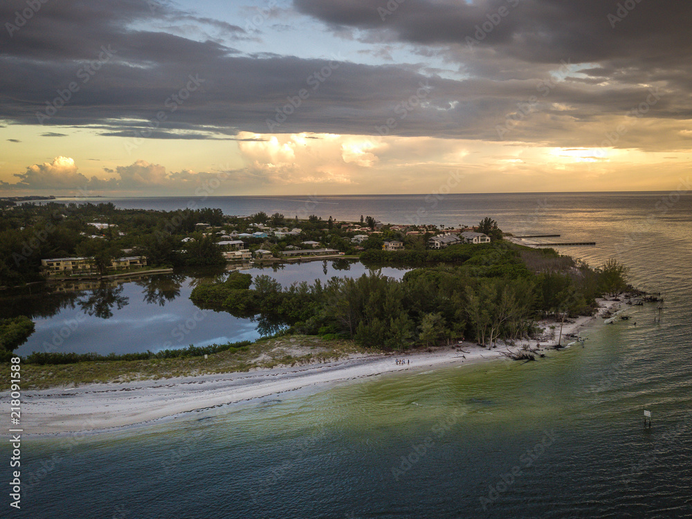 Obraz premium Aerial View of Long Boat Key