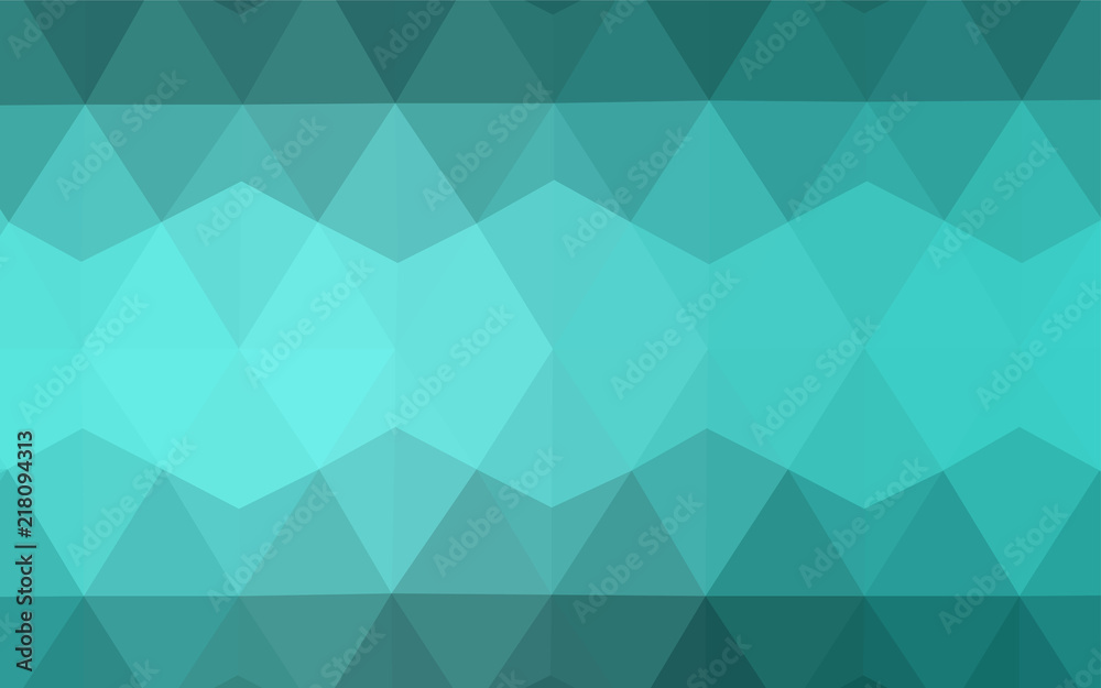 Fototapeta premium Light Green vector abstract polygonal background.