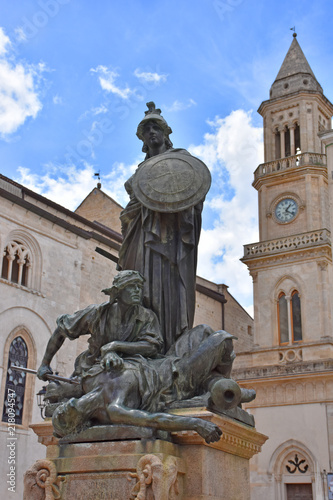 Italy, Puglia region, Altamura,  Cathedral of Santa Maria Assunta, facades and elevations. © benny