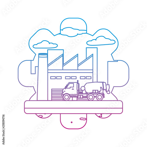 degraded line mixer truck equipment construction industry