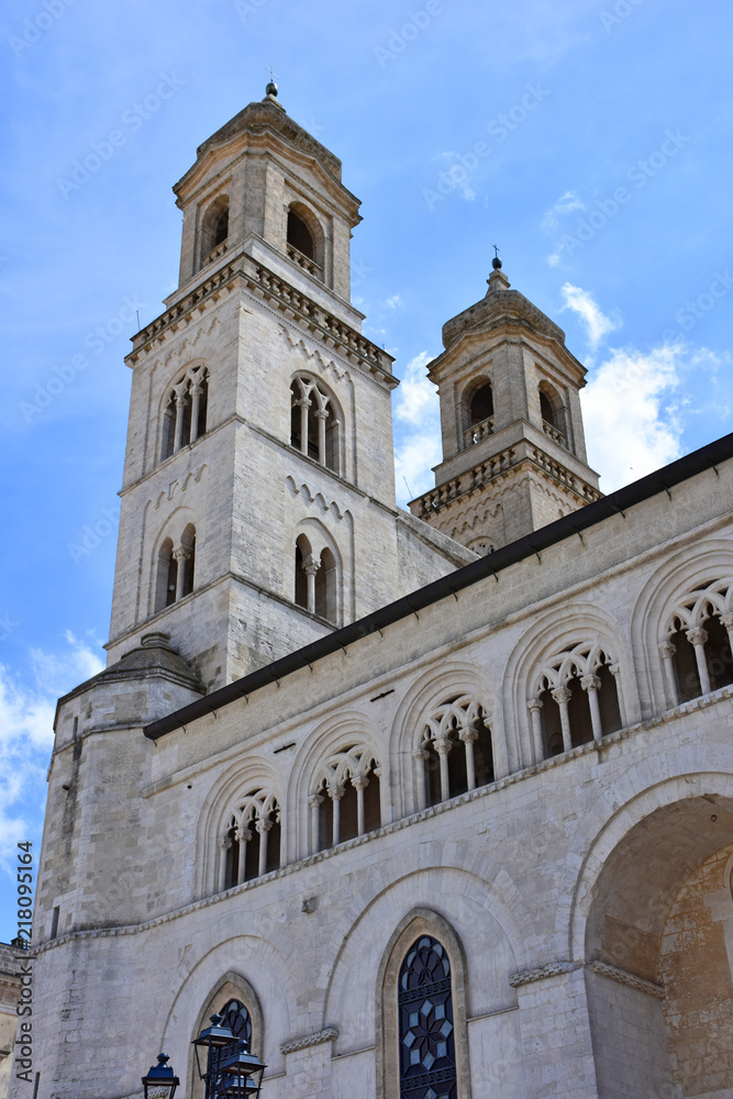 Italy, Puglia region, Altamura,  Cathedral of Santa Maria Assunta, facades and elevations.