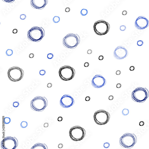 Light BLUE vector seamless cover with spots.