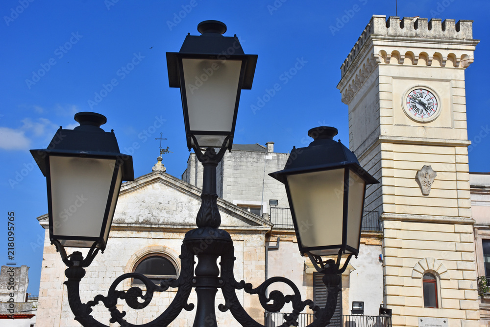 Italy, Cassano delle Murge, medieval historical center, view and