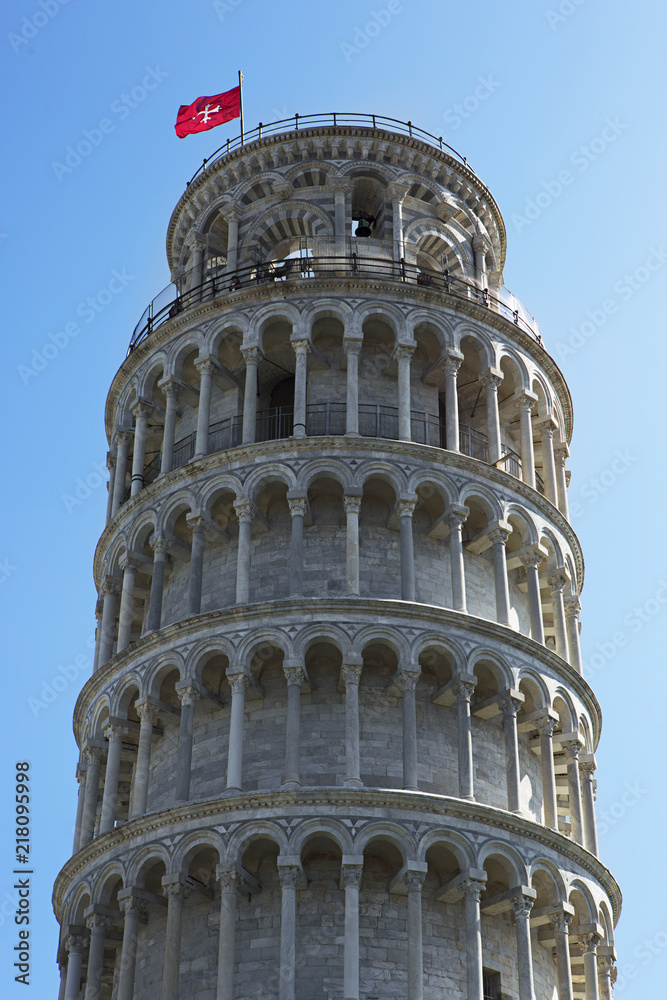 Pisa tower, the popular landmark of tourism in Italy. Pisa , Italy. 
