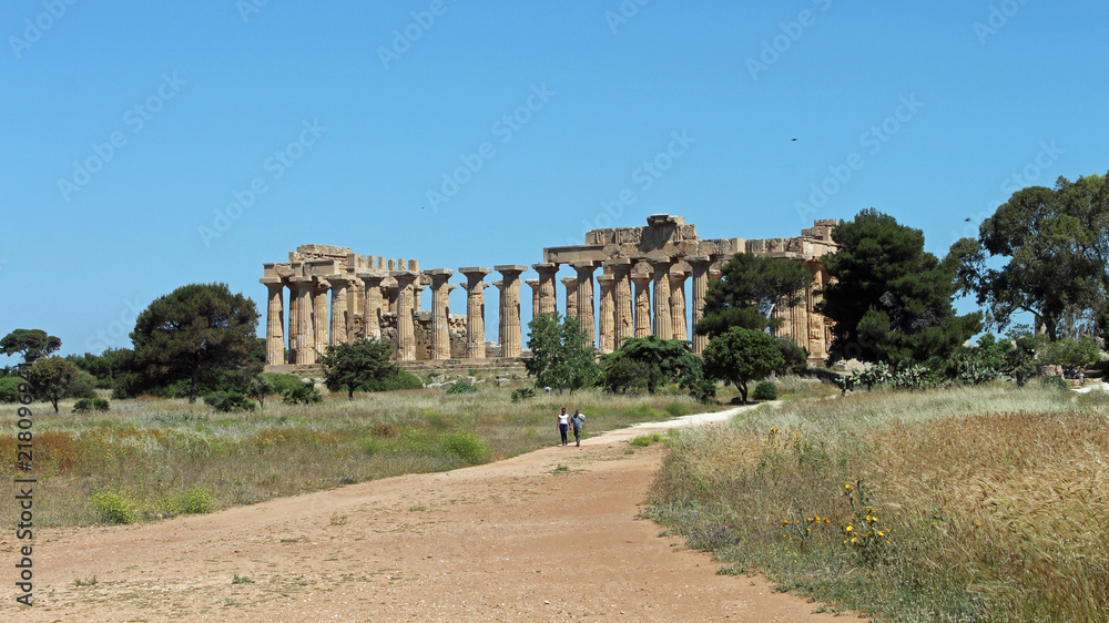 Sicile, site du temple de Selinunte