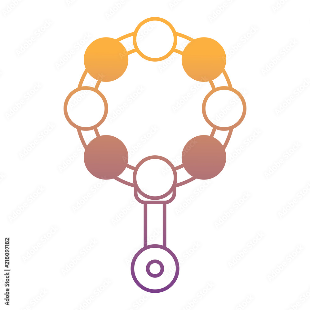baby rattle toy over white background, vector illustration baby rattle toy over white background, vector illustration