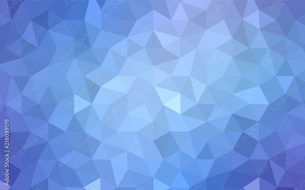 Light Pink, Blue vector gradient triangles pattern.