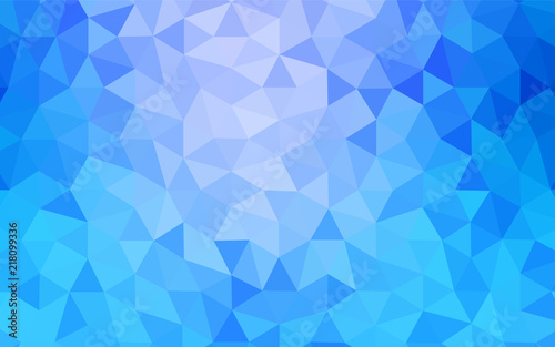 Light BLUE vector triangle mosaic cover.