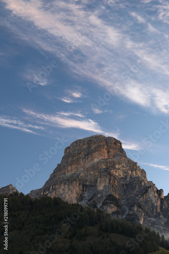 Mountain Peak in the Morning
