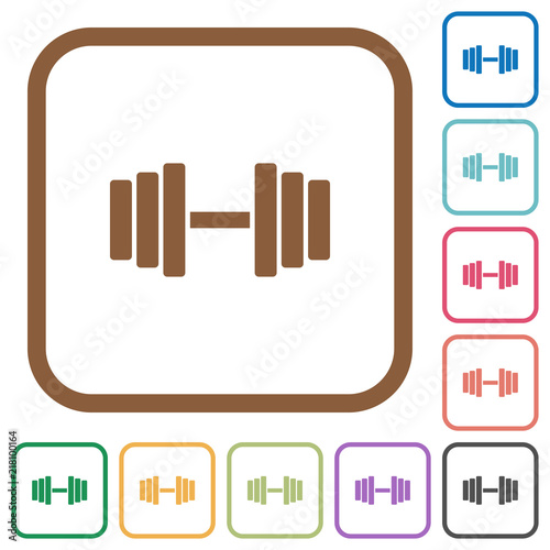 Gym simple icons